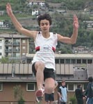 Federico al salto in lungo