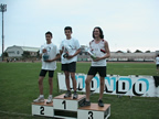 podio con Andrea