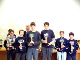 i ragazzi: Elisa, Nicola, Andrea, Julien, Manuel e Stefano