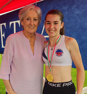 Carlotta con Sara Simeoni