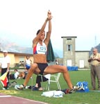 Serena Cimalando in azione nel triplo (foto Tradardi ©)