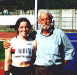 Chiara Zanelli e il suo allenatore Aldo Righi